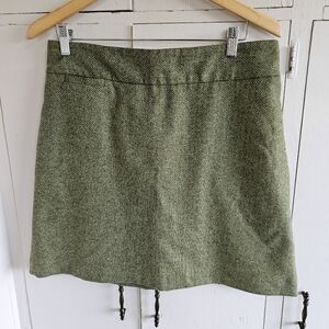 Lands End olive green skirt Size L